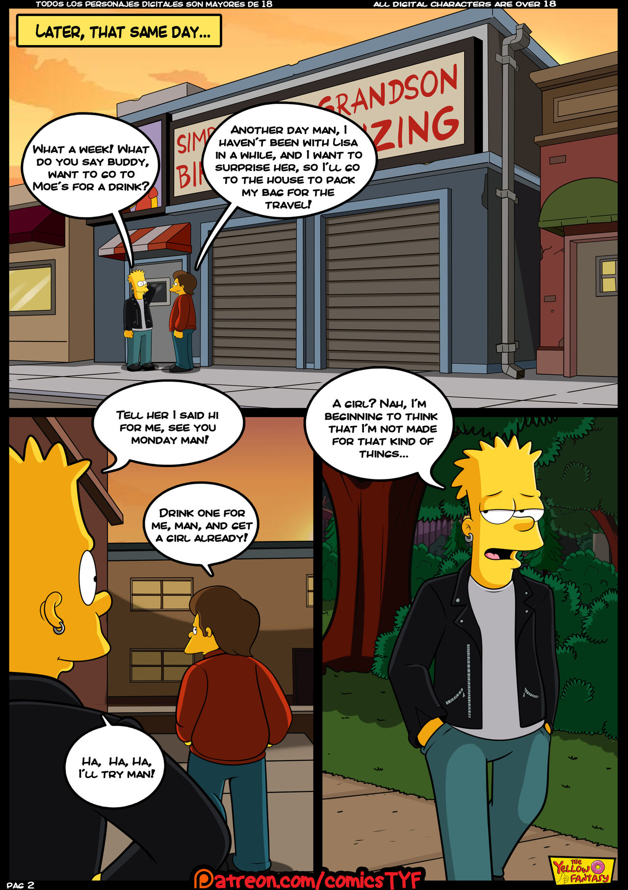 The Simpsons Reencuentro Complete English Page Comic Porn Xxx