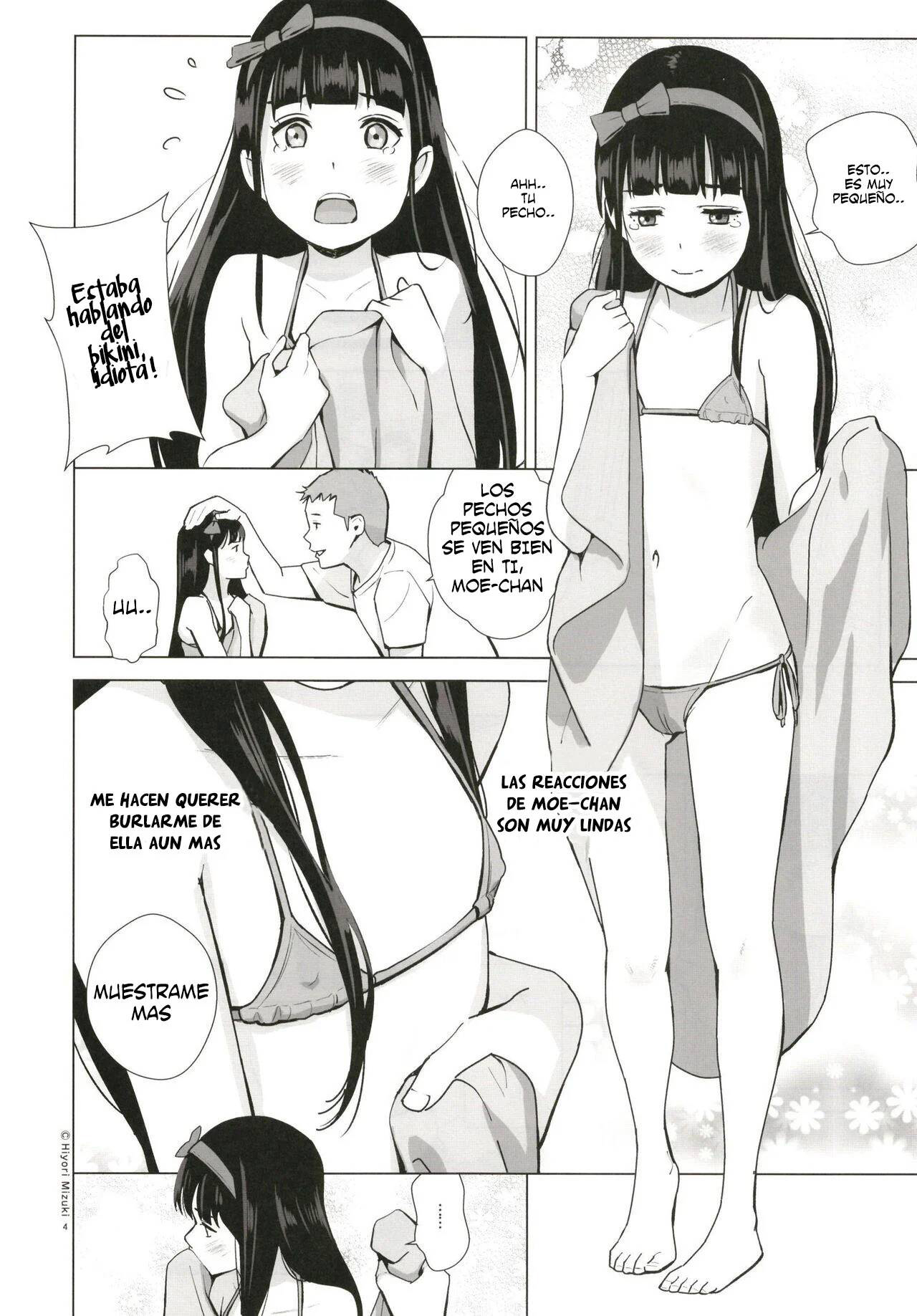 Senobi Shoujo to Icha Love Seikatsu Kuroki Moe 13-sai | Lovey dovey everyday with a growing girl Kuroki Moe 13 Years Old page 6 full