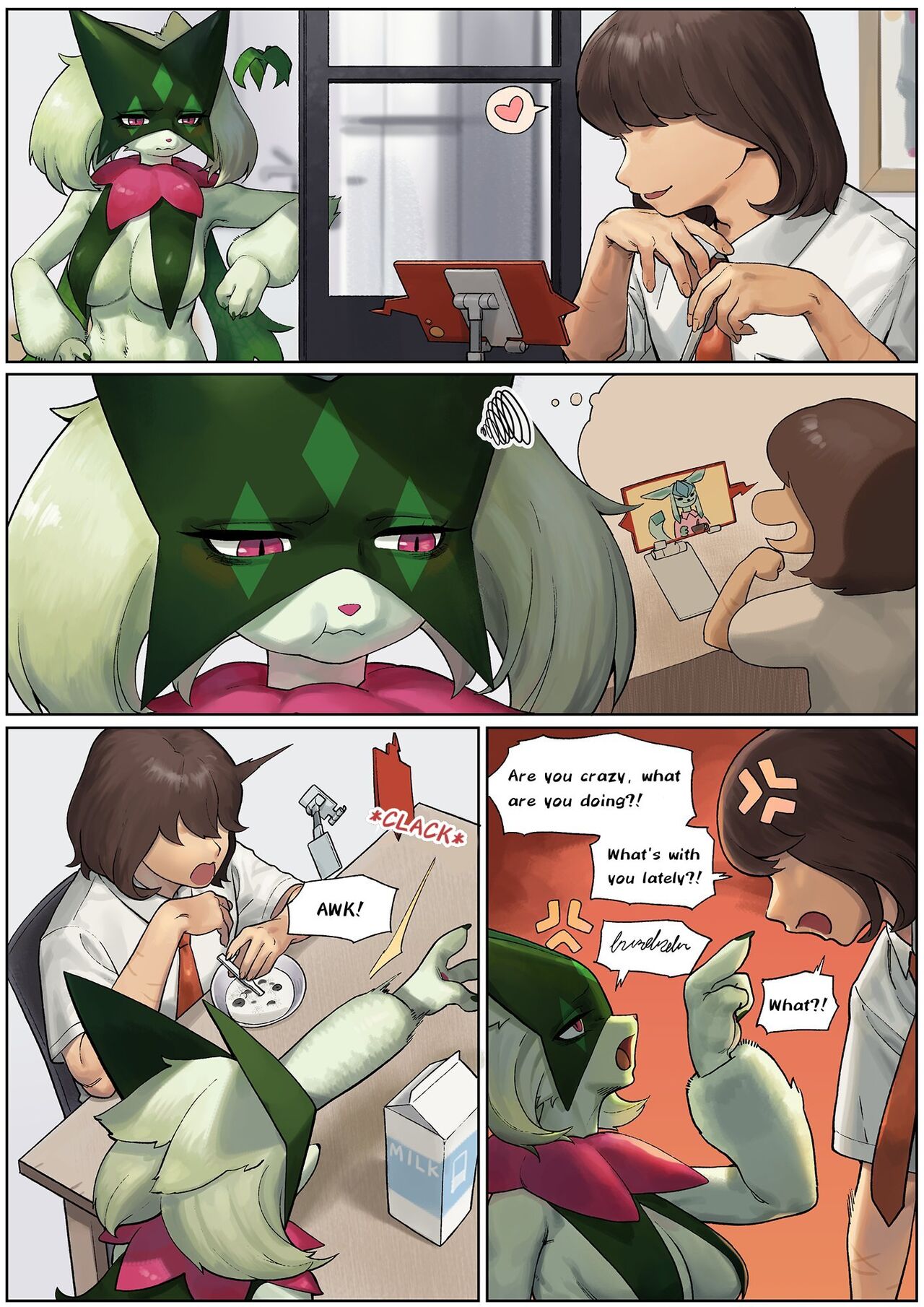 Meowscarada comic page 1 full