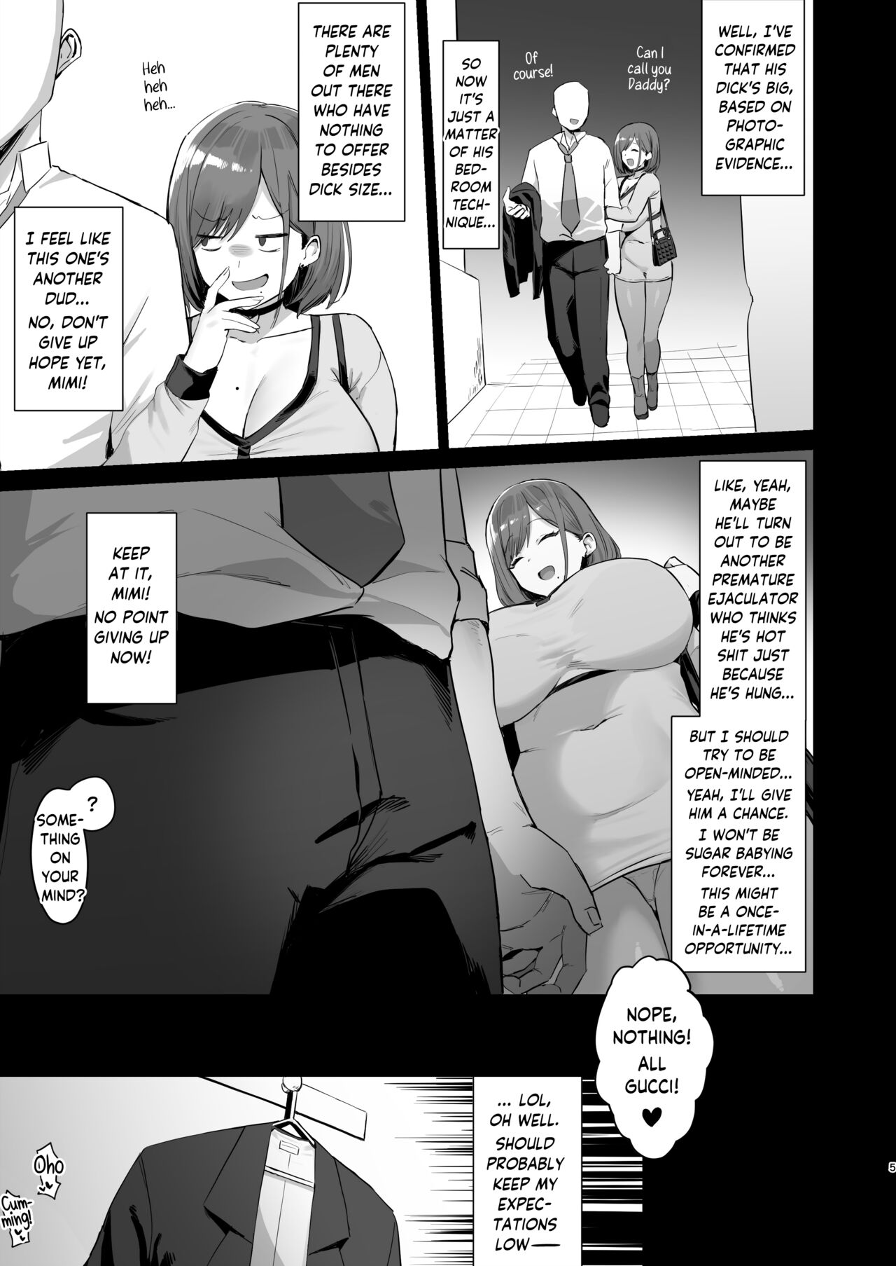 Papakatsu JD, Ochinpo Yuuryou Bukken o Mitsukeru. | College Sugar Baby - On the Market for Some Prime Daddy Dick page 5 full