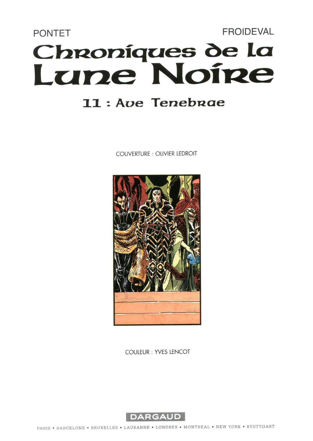 Chroniques De La Lune Noire - T11 - Ave Tenebrae page 2 full