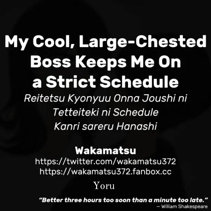 Reitetsu Kyonyuu Onna Joushi ni Tetteiteki ni Schedule Kanri sareru Hanashi page 11 full