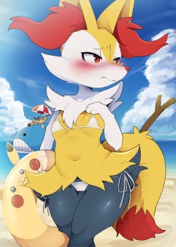 Braixen by The Beach - Dagasi