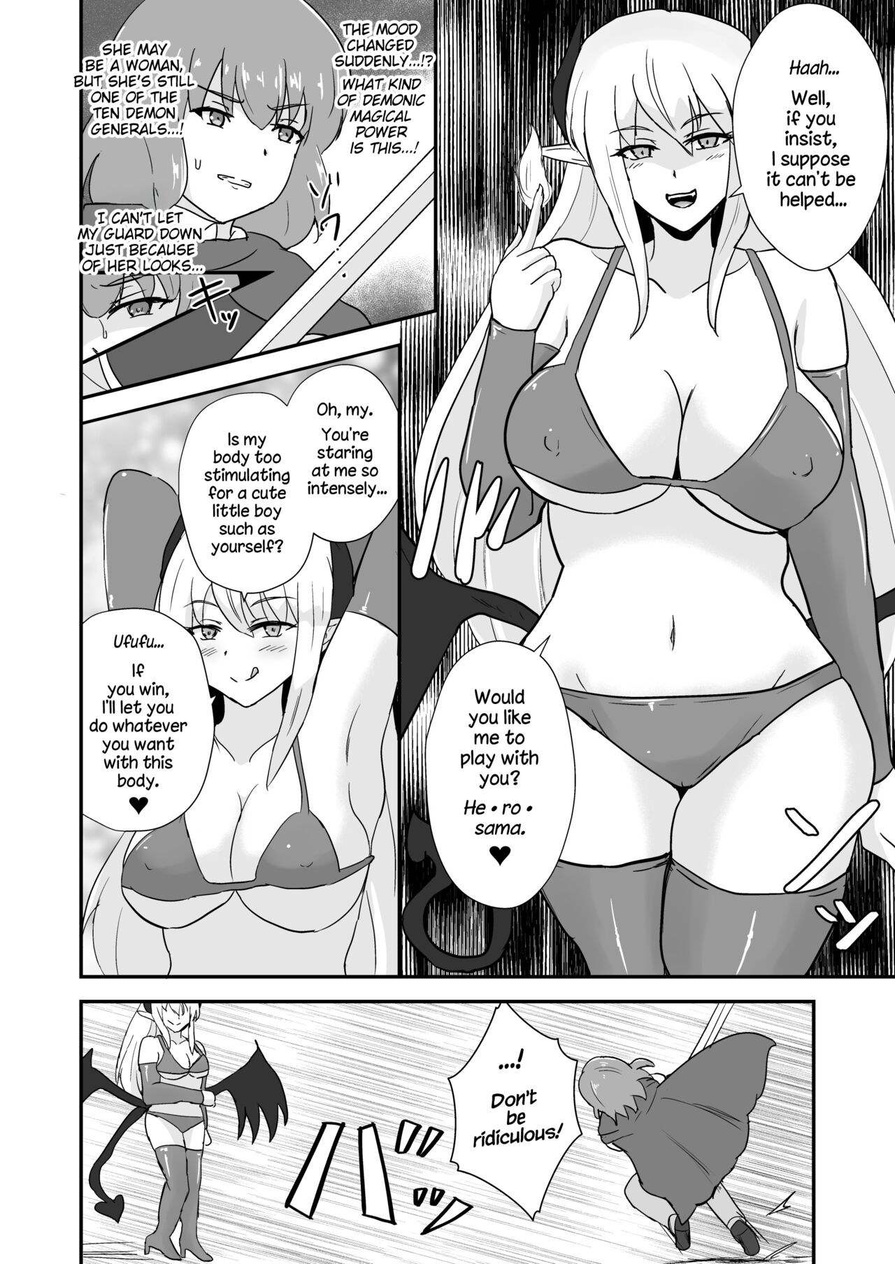 Yuusha, Mazoku no Onee-san ni Haiboku su. |  The Hero is Defeated by a Succubus Oneesan. page 5 full
