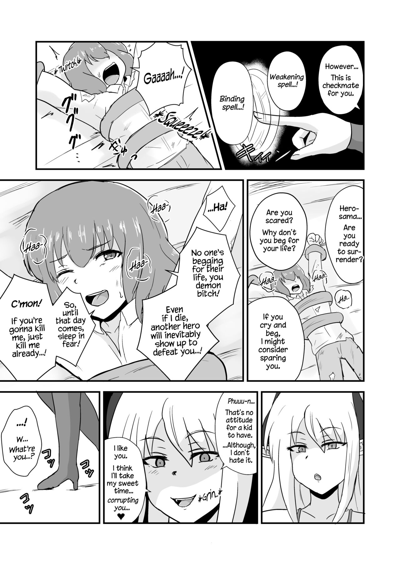 Yuusha, Mazoku no Onee-san ni Haiboku su. |  The Hero is Defeated by a Succubus Oneesan. page 8 full