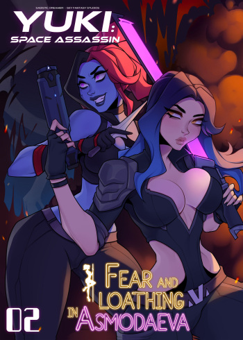 Yuki: Fear and Loathing in Asmodaeva, Issue #2 (Yuki: Space Assassin) [SkyFantasy] [Cover by @Satanya69] cover