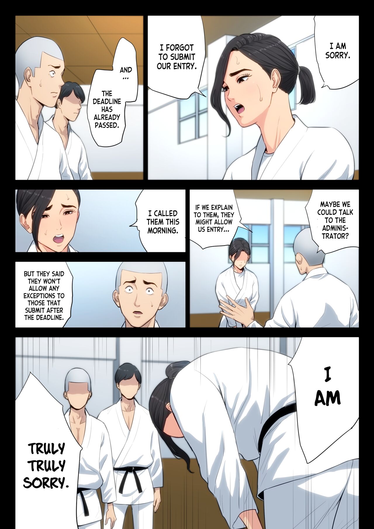 Juudoubu Komon no Onna Kyoushi ga Tsumihoroboshi no Tame ni Buin-tachi ni Mawasareru Hanashi. page 11 full