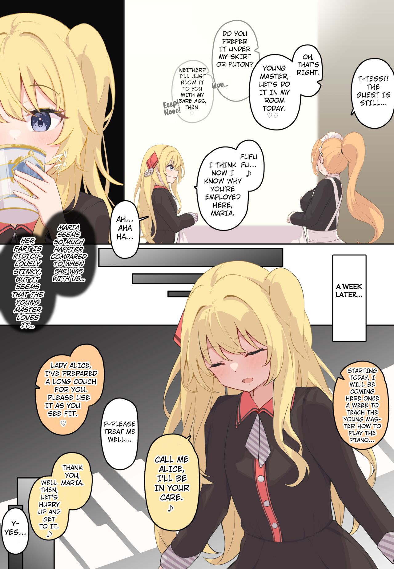 Onara Manga - Maid to Bocchama Part 2 page 2 full
