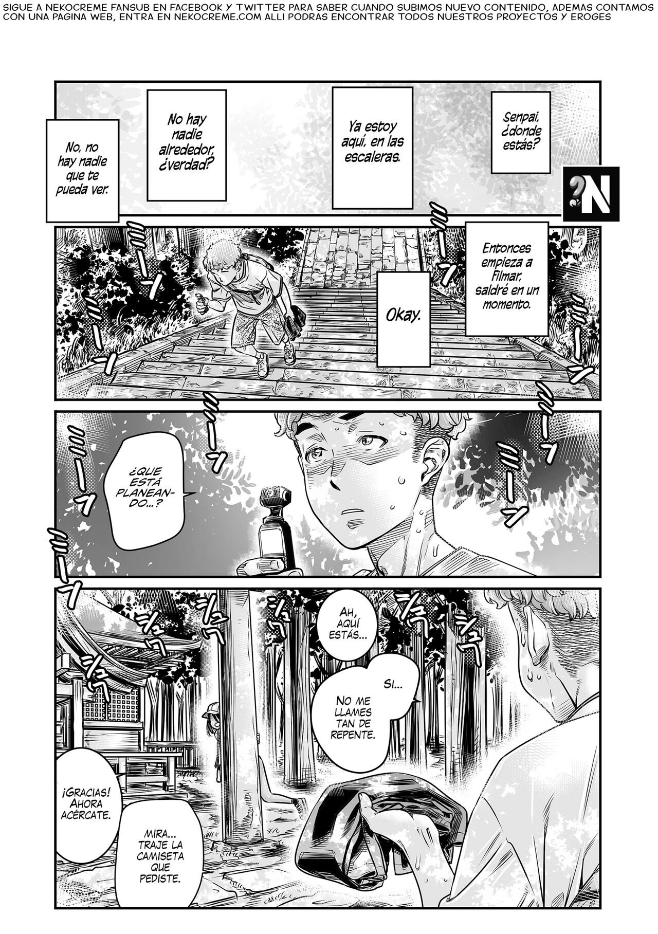 Hiyake no Zenra Girl wa, Doutei o Sotsugyou shita bakari no Senpai ni Hamedori saseru | Una Exhibicionista Bronceada Invita a su Senpai Ex-virgen a Seguir Teniendo Sexo al Aire Libre page 2 full