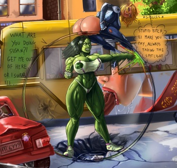 [SaltyChocolate] Susan and She-Hulk's Shit-Bubble cover