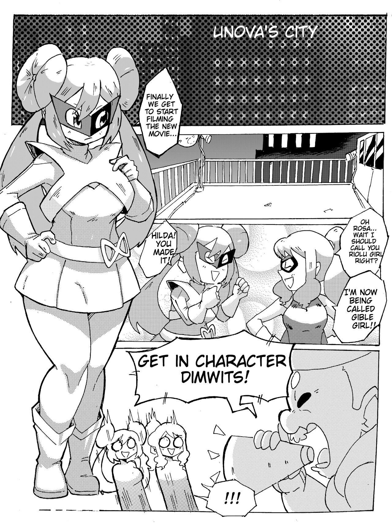 Riolu Girl & Gible Girl: Pound Town page 3 full