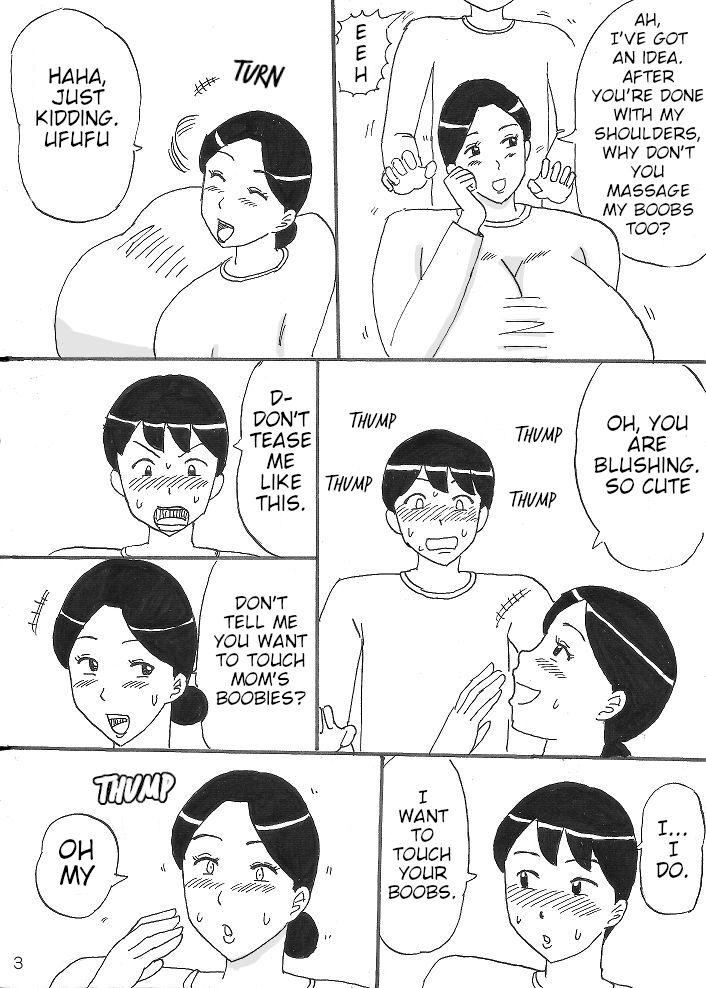 Mama ni Oppai Massage page 3 full