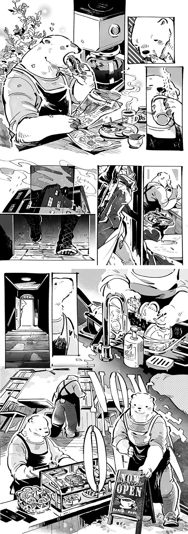 Wolf & Bear & Cafe // Fox & Tiger & Cup Noodles page 12 full