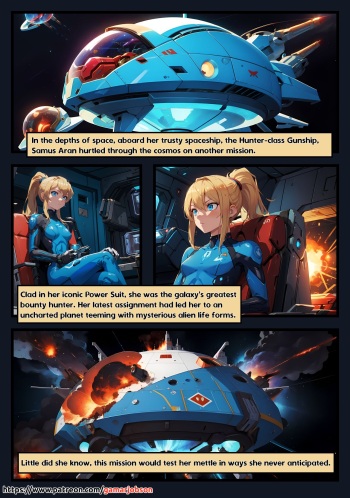 [Gamarjobson] Samus Trouble [AI Generated Comics] cover