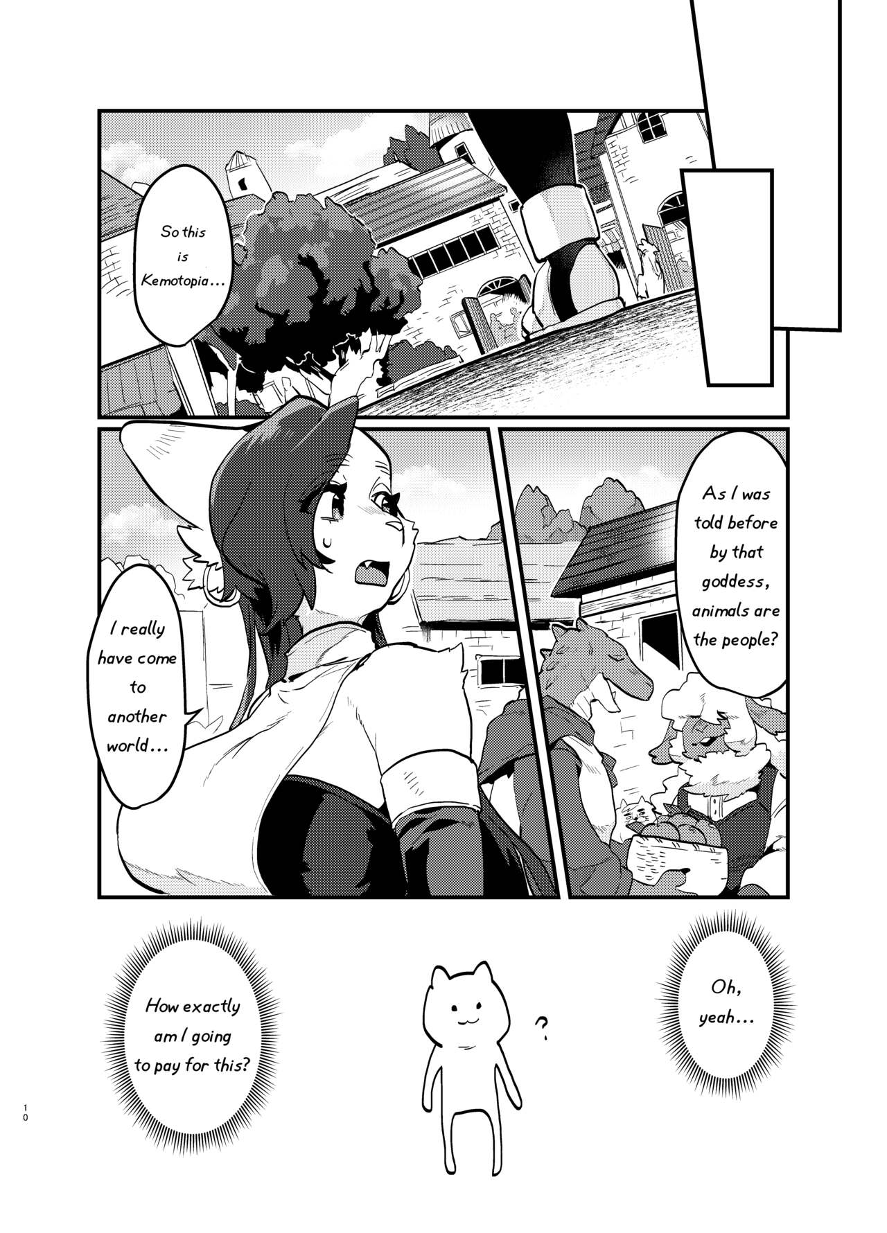 Tired Office Worker is Reincarnated In Another World TF and then Became A Female Kemono page 11 full