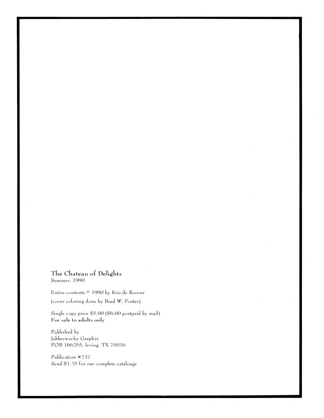 KRIS DE ROOVER - Chateau of Delights page 2 full