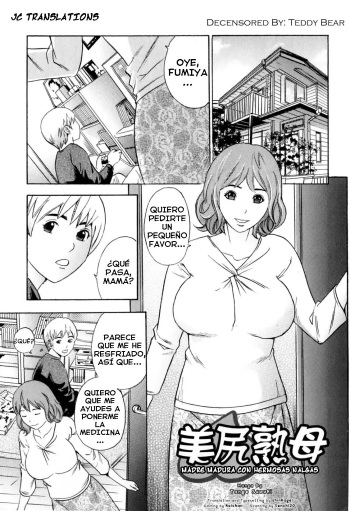[Tange Suzuki] Bishiri Inbo | Mature Mother with Beautiful Buttocks (Mama To Boku Tokidoki... Shasei) [Spanish] [Decensored] cover