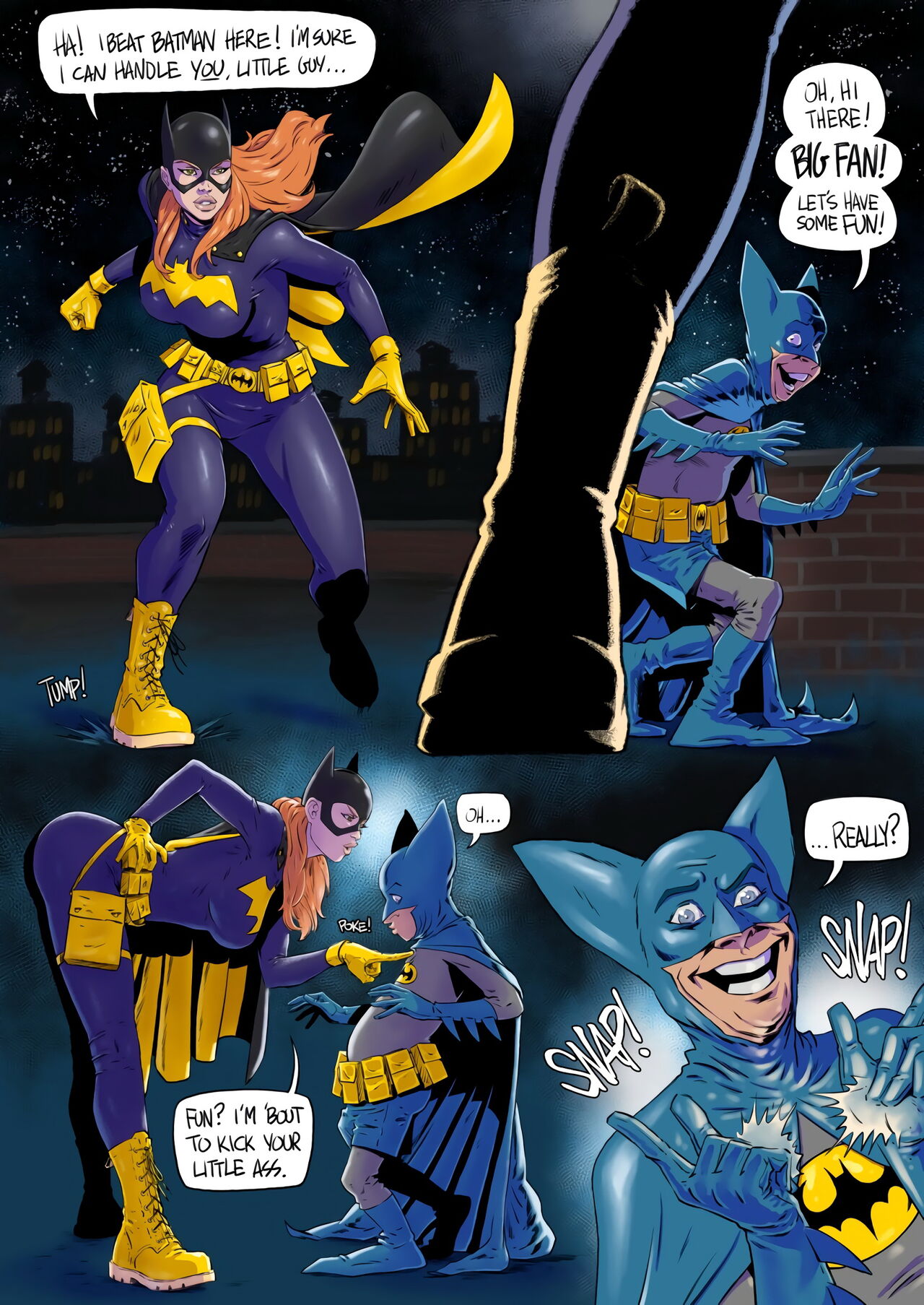 FENRISCOMIX - Bat Girl vs Bat Mite page 1 full