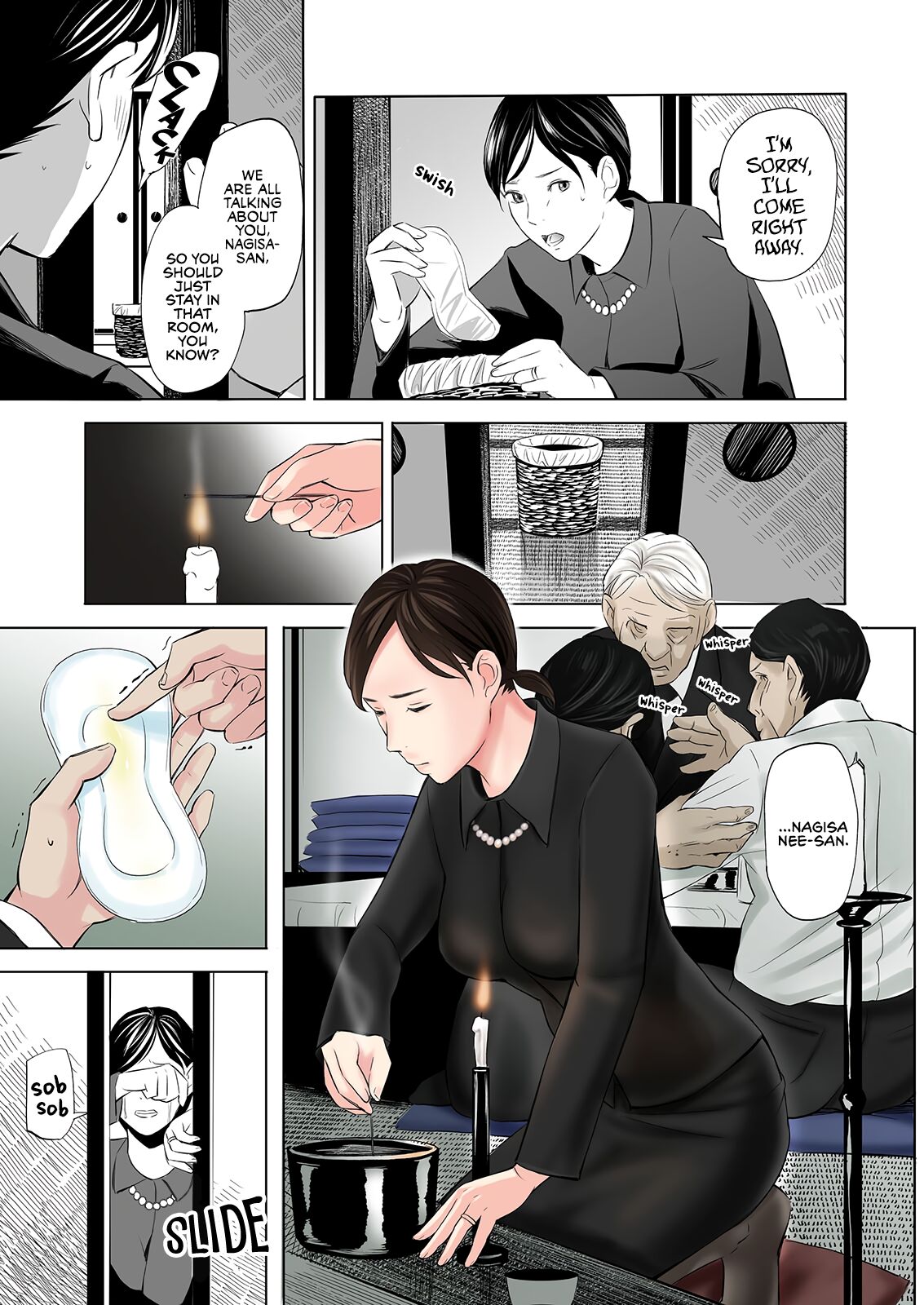 Mofuku Miboujin no Erohon desu | This is a Fap Book ft. a widow in her mourning dress page 6 full