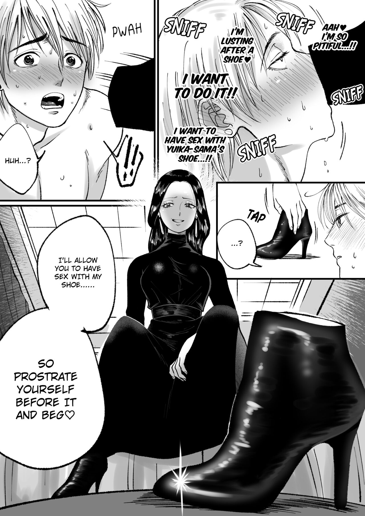 I'm a handsome macho man, but because of my small penis I was turned into a masochist with a shoe fetish page 12 full