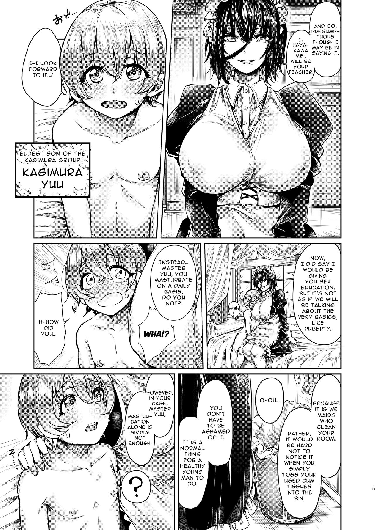 Shota to Maid. | Shota's Maid. page 5 full