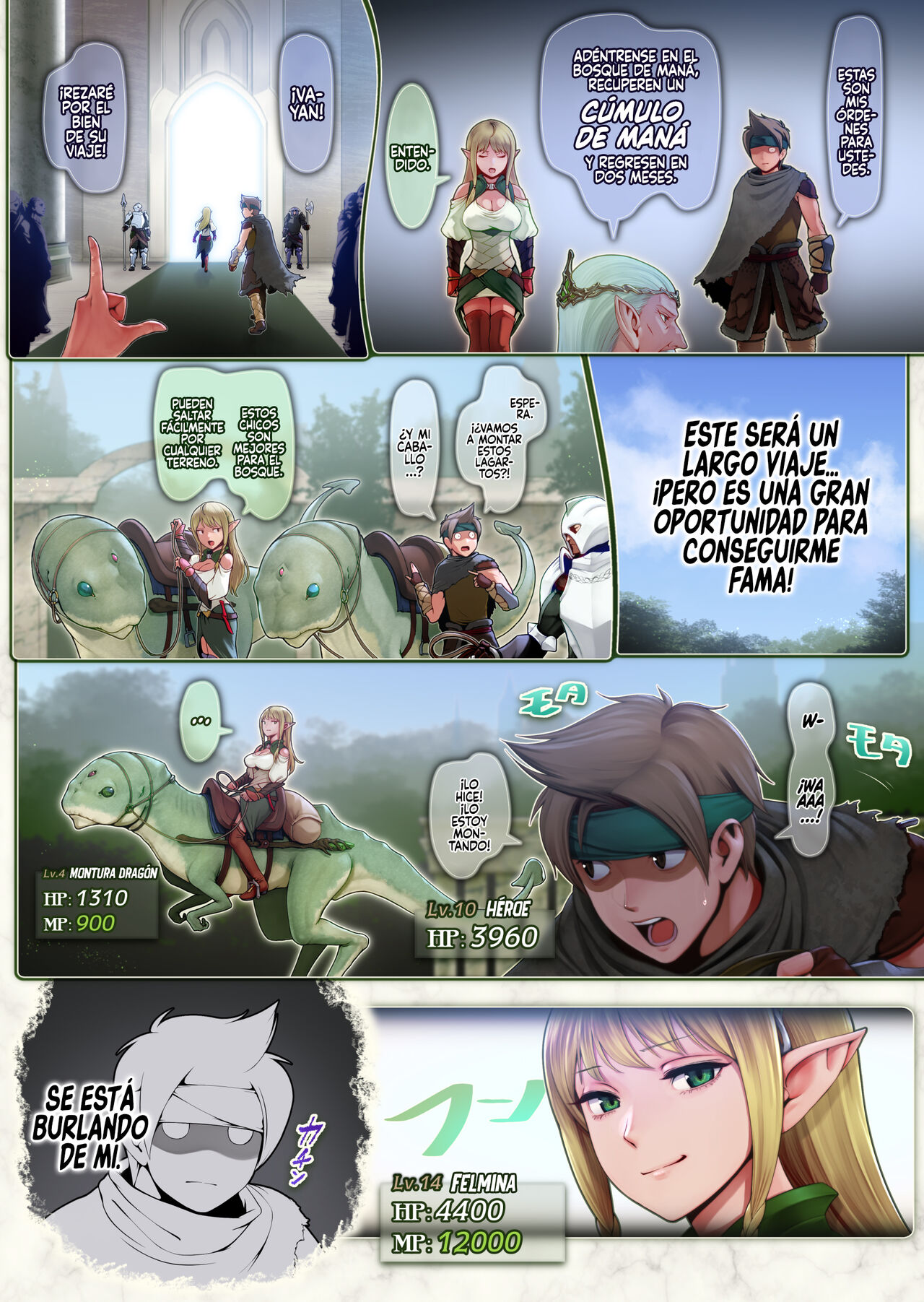Fel to Mana no Mori -Taieki de Tairyoku Kaifuku sasetekureru Bakunyuu Healer Elf- page 7 full
