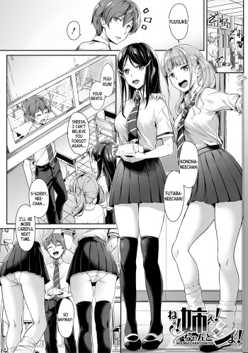 [Misaki Tokinobu] Nee! Nee! Chantoshiyo! (Sakusei Shuki Shuki Sisters) [English] [desudesu] [Digital] cover