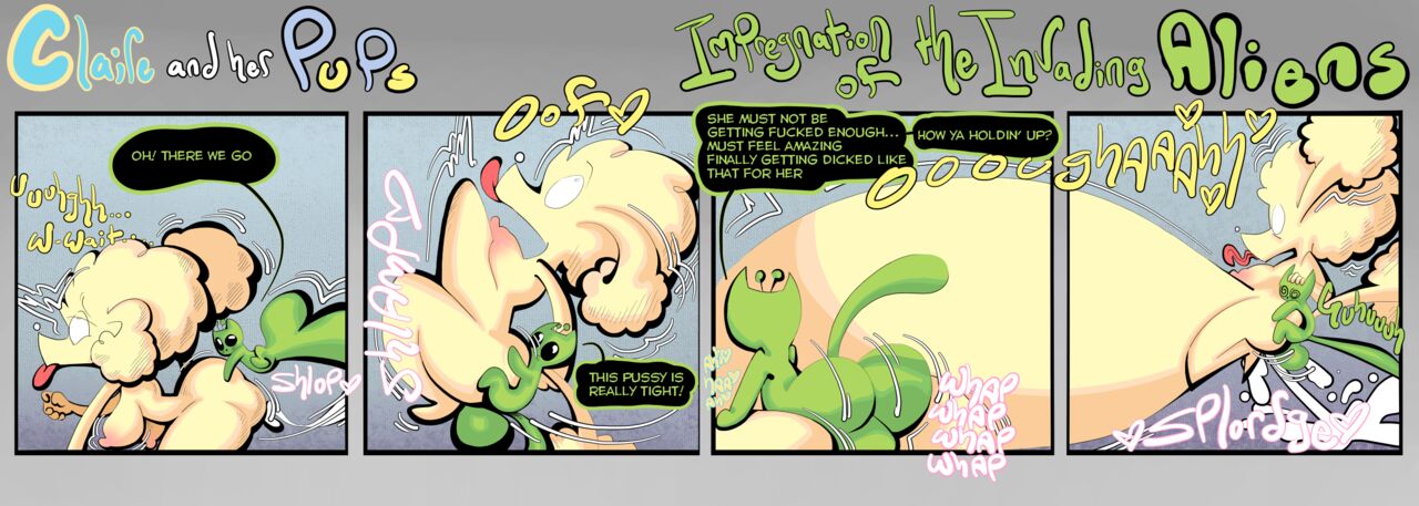 Claire and her Pups: Impregnation of the invading aliens page 12 full