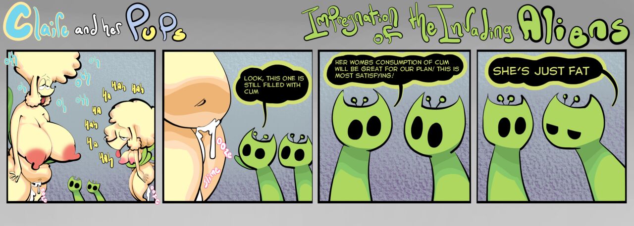 Claire and her Pups: Impregnation of the invading aliens page 4 full