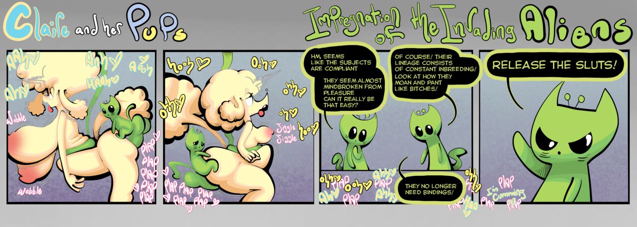 Claire and her Pups: Impregnation of the invading aliens page 9 full