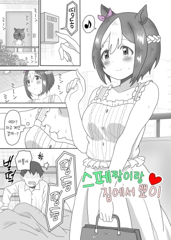 [Oikomii Toubousha] Spe-chan to Ouchi Ecchi | 스페짱이랑 집에서 뾰이 (Uma Musume Pretty Derby) [Korean] cover