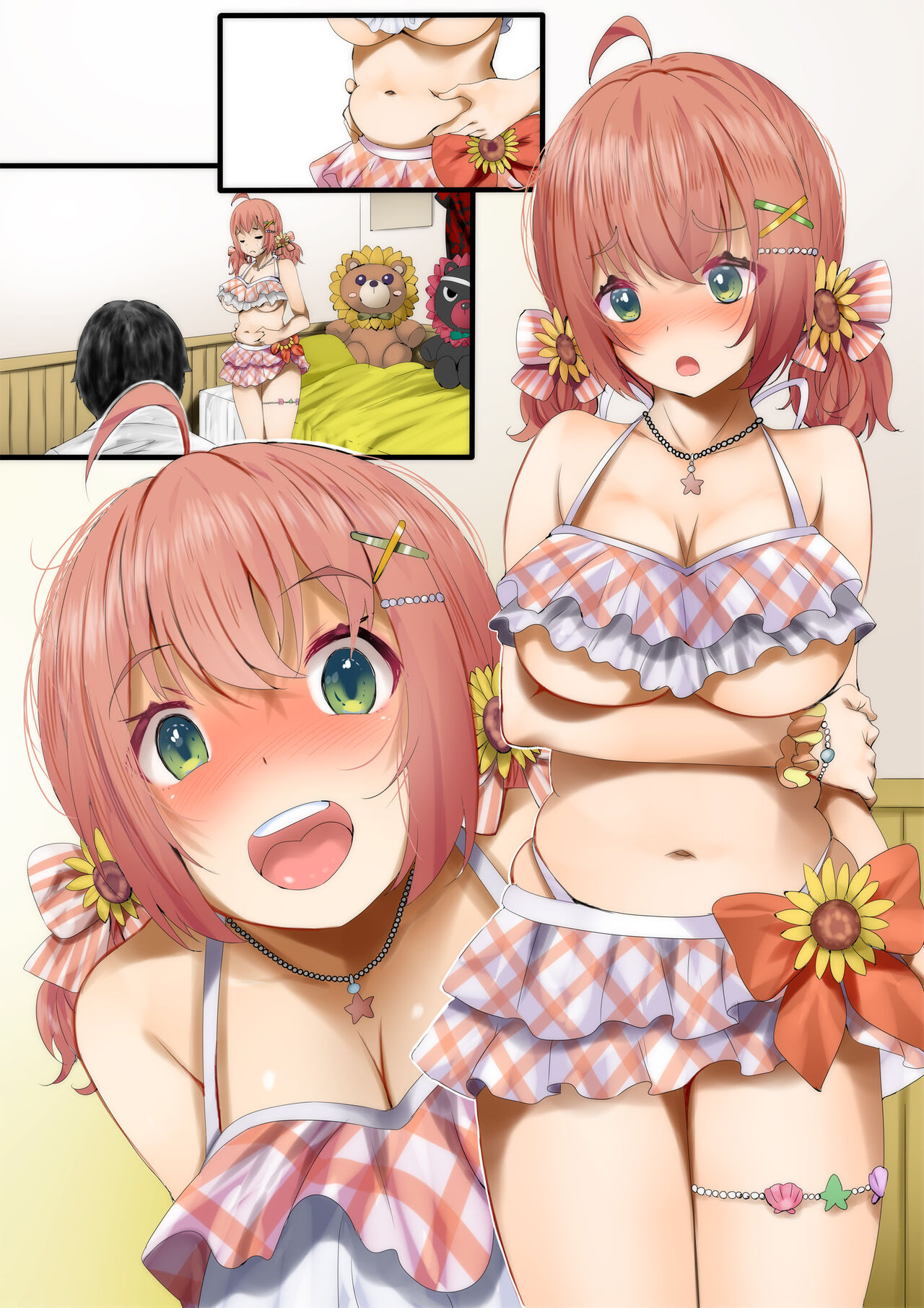 Atarashiku Mizugi o Katta mono no Kafuku ga Ki ni Naru HonHima ga Diet to Damasarete Nando mo Nama Nakadashi SEX o shite Harami Yokei ni Onaka Pokkori Sasechau Muchi Situ page 8 full