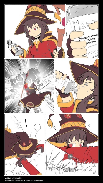 [Sketch Man] Works Like Magic (Kono Subarashii Sekai ni Syukufuku o!) [Spanish] [El atlas] [Colorized] cover