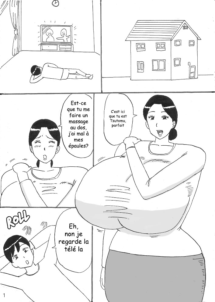 Mama ni Oppai Massage page 1 full