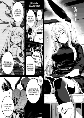 [Lefthand] Suimin Yakuiri Drink de Suyasuya Nemutte Shimai Yadoya no Shujin ni Osowarechau Boukensha-chan [Spanish] [Kamus2001] cover