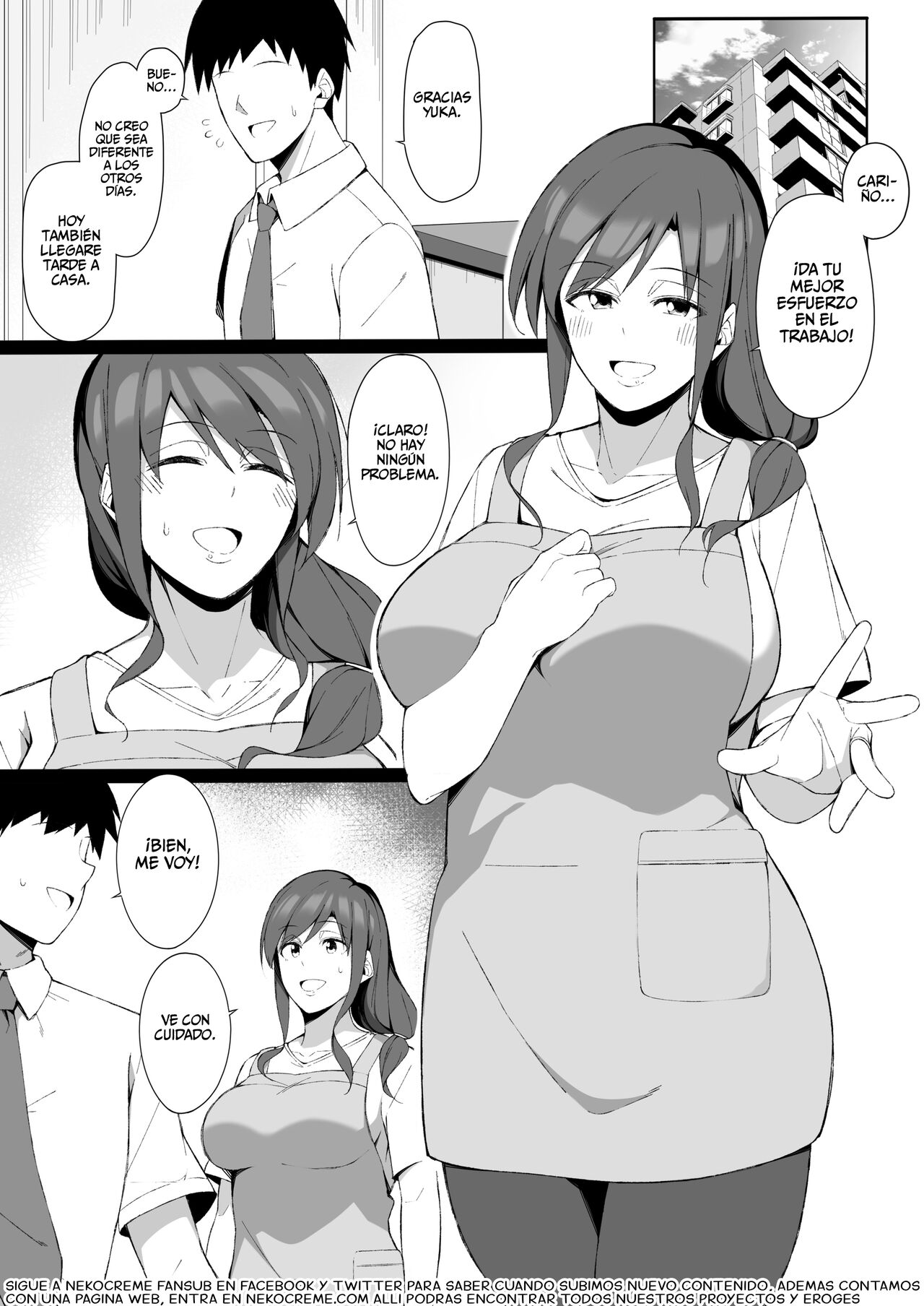Osu ni Ochiru Seiso Hitozuma + Extra | La Degeneración Moral de una Ama de Casa Impuesta por un Hombre + Extra page 2 full