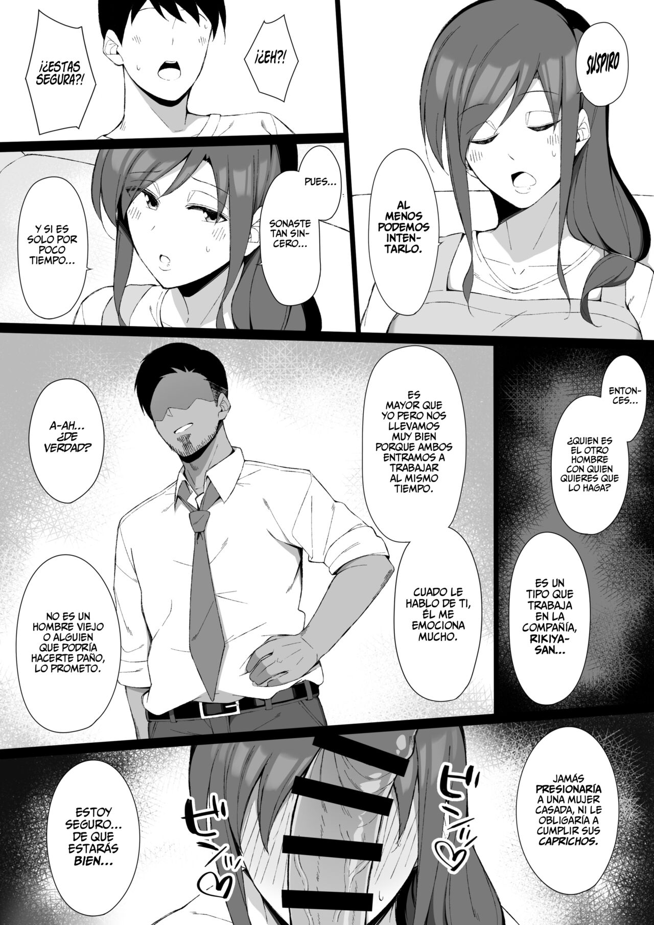 Osu ni Ochiru Seiso Hitozuma + Extra | La Degeneración Moral de una Ama de Casa Impuesta por un Hombre + Extra page 6 full