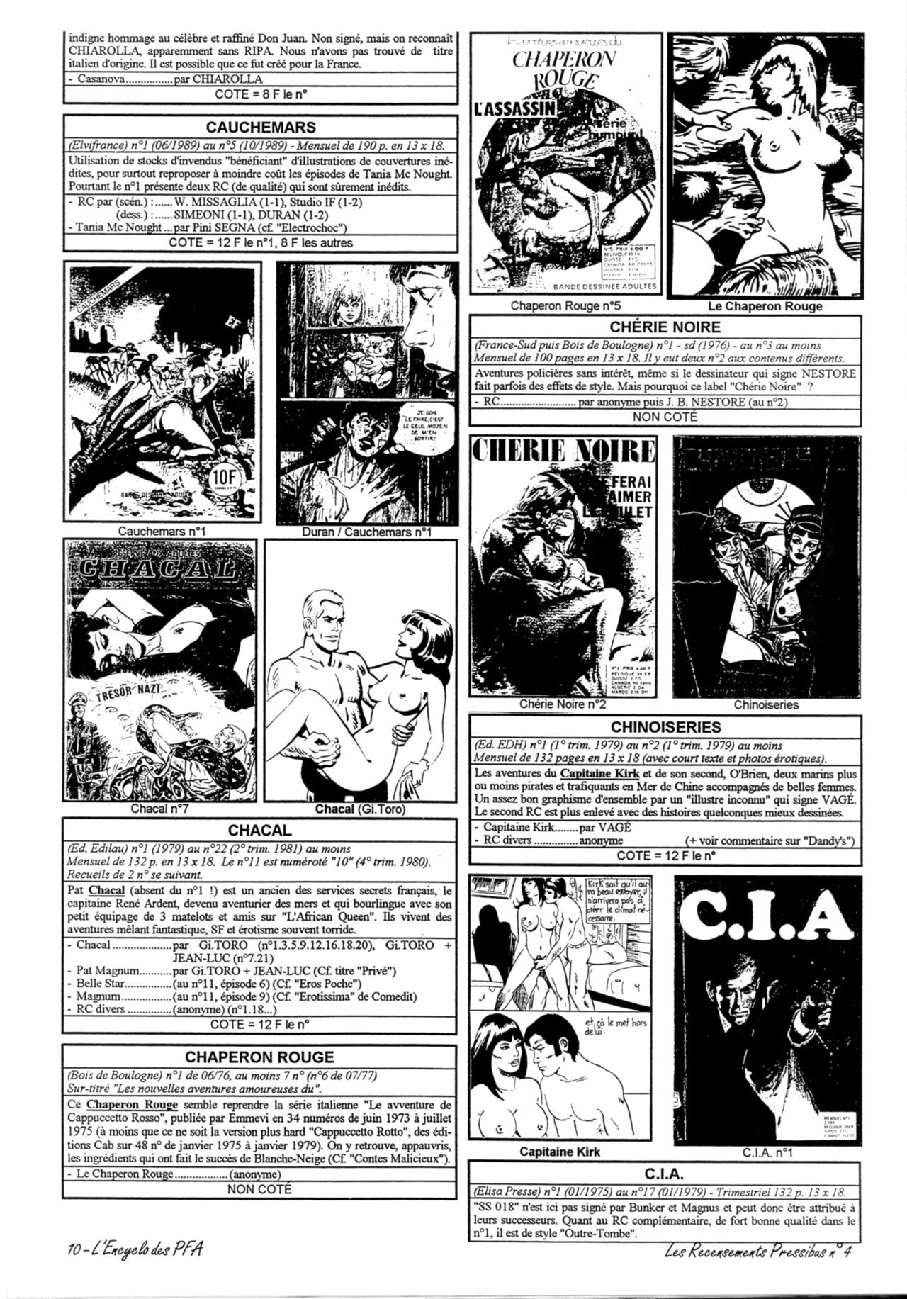 L'Encyclo des PFA : Encyclopédie des Petits Formats Adultes page 11 full