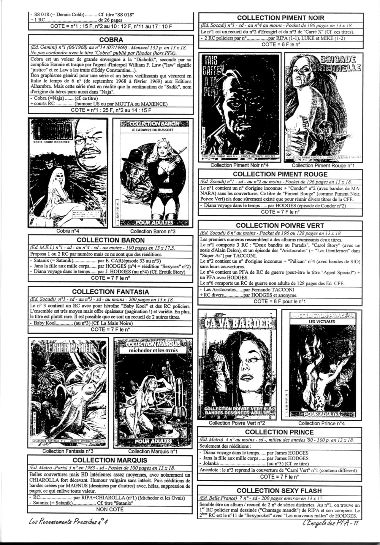 L'Encyclo des PFA : Encyclopédie des Petits Formats Adultes page 12 full