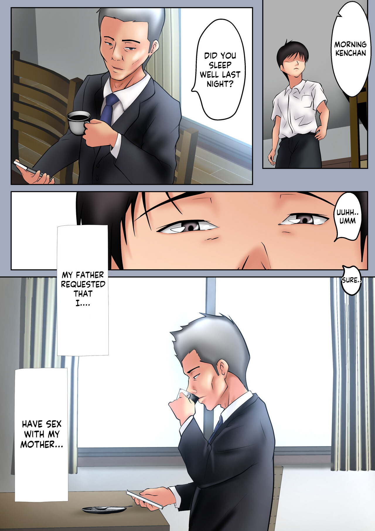 Seiyoku no Tsuyoi Okaa-san no Seishori o Makasareta Hanashi | Entrusted to satisify Mom's sexual desires page 6 full