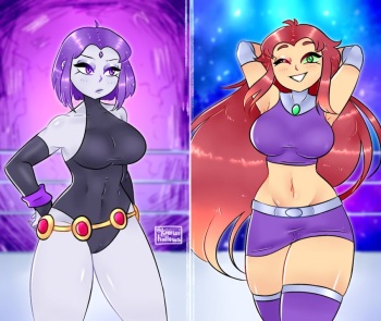 [KiwwiHallows] Raven vs Starfire cover