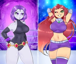 Raven vs Starfire