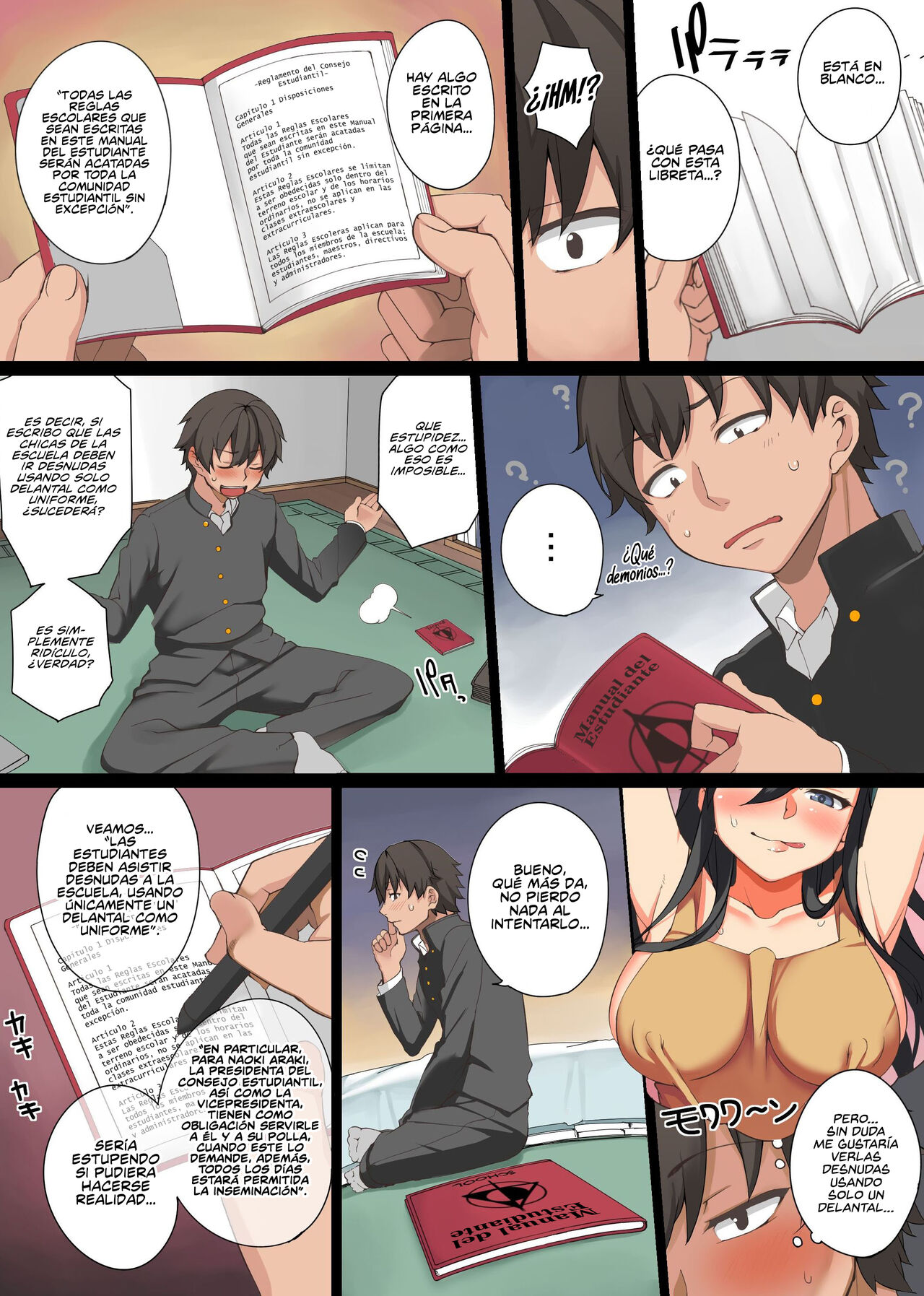 Ecchi na Kousoku Tsukucchaimashita. Joushiki Kakikae de Yaritai Houdai! | Creé una Pervertida Regla Escolar page 4 full