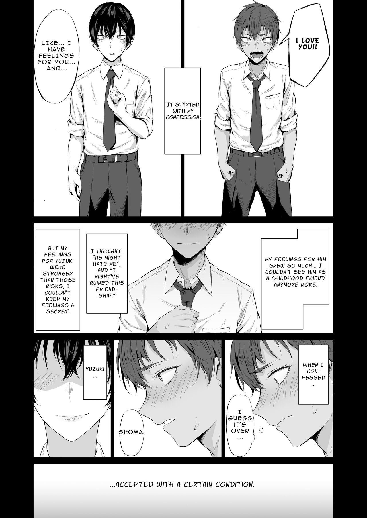 "Konna no, Mou Manko da yo..." Osananajimi no Gokubuto Chinpo de Josou Mesuiki o Oshiekomareta Boku | My Childhood Friend Made Me Cross-dress and Femgasm with his Thick Dick page 6 full