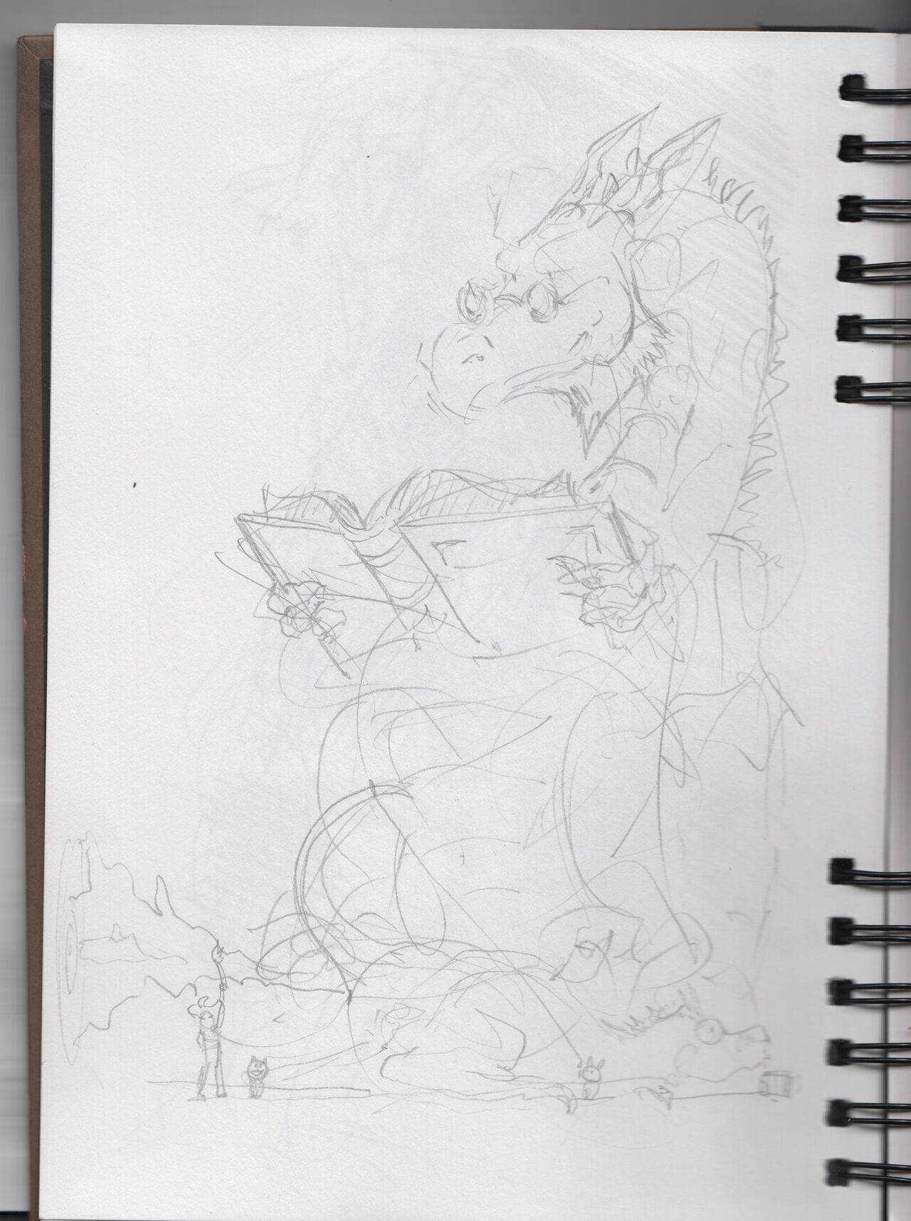 Weekly 2018-05-22: Brainstorming Sketches For Episode 26, 10 Pages Inside My Sketchbook page 1 full