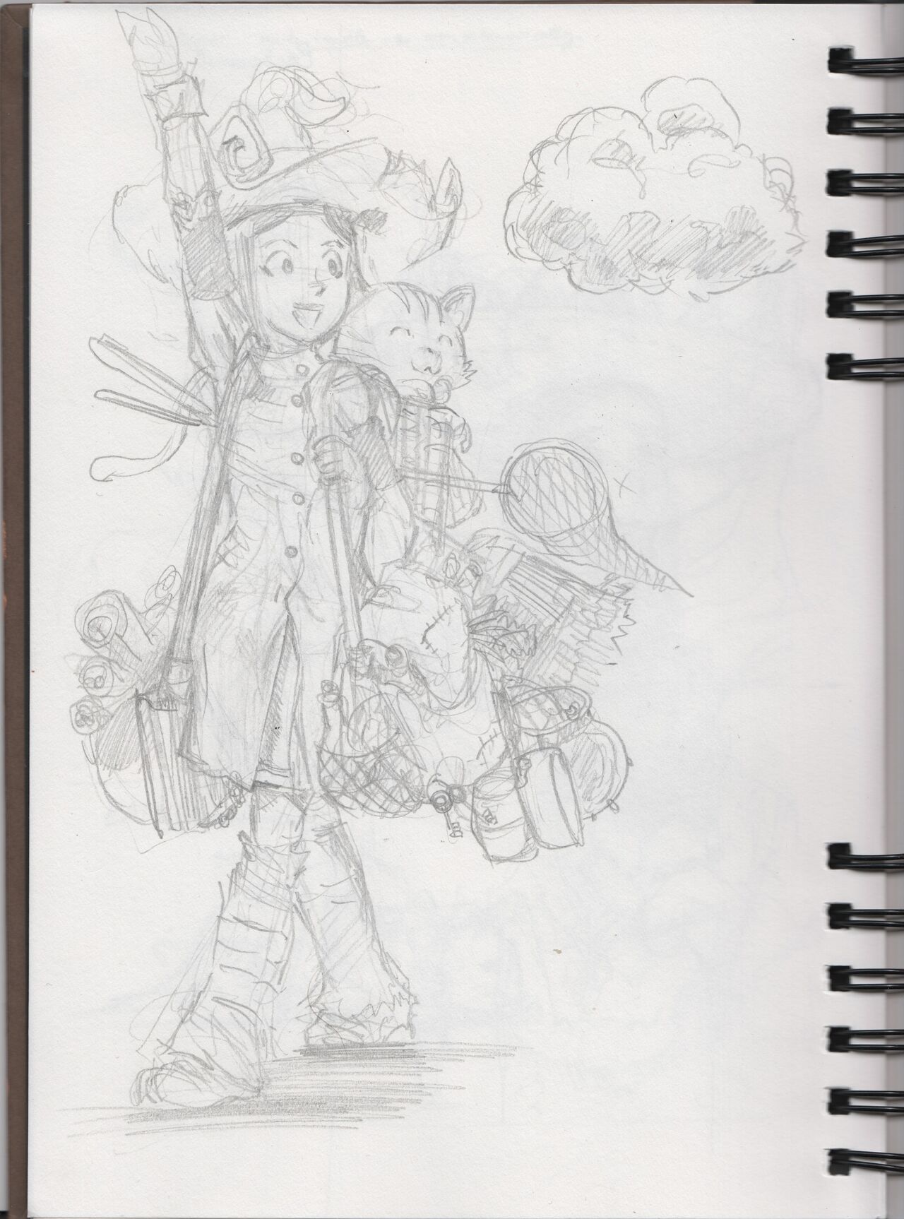Weekly 2018-05-22: Brainstorming Sketches For Episode 26, 10 Pages Inside My Sketchbook page 11 full
