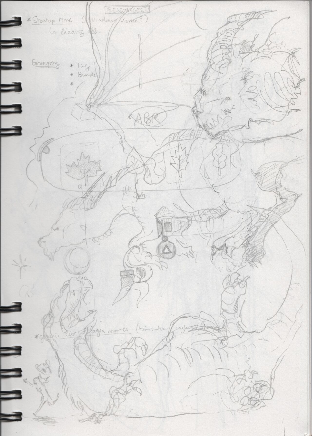 Weekly 2018-05-22: Brainstorming Sketches For Episode 26, 10 Pages Inside My Sketchbook page 6 full