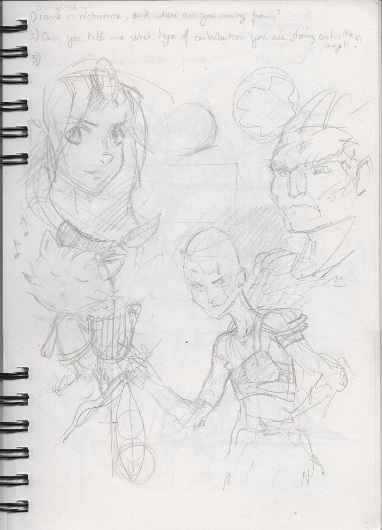 Weekly 2018-05-22: Brainstorming Sketches For Episode 26, 10 Pages Inside My Sketchbook page 8 full