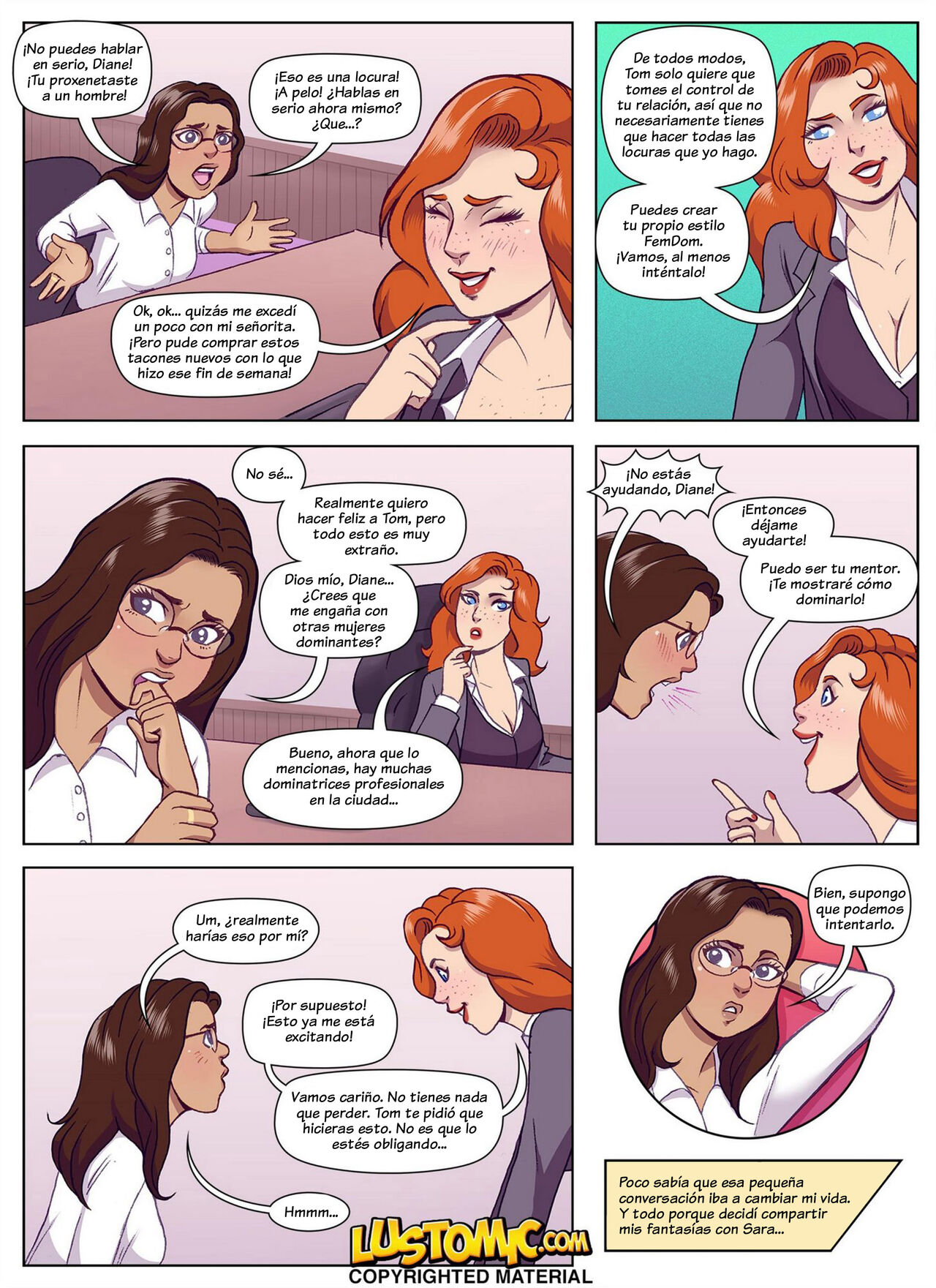 Mariquita y ama entrenando | Sissy and Mistress Training page 5 full
