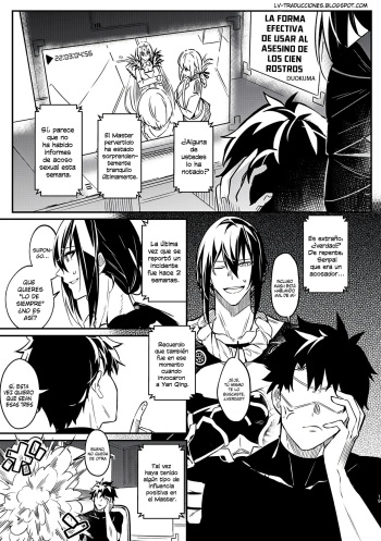 [Duokuma] Hyakumenso Asashin no koukateki na tsukaikata (TSFGO Tasha-kei TSF Anthology) (FateGrand Order) [Spanish] cover